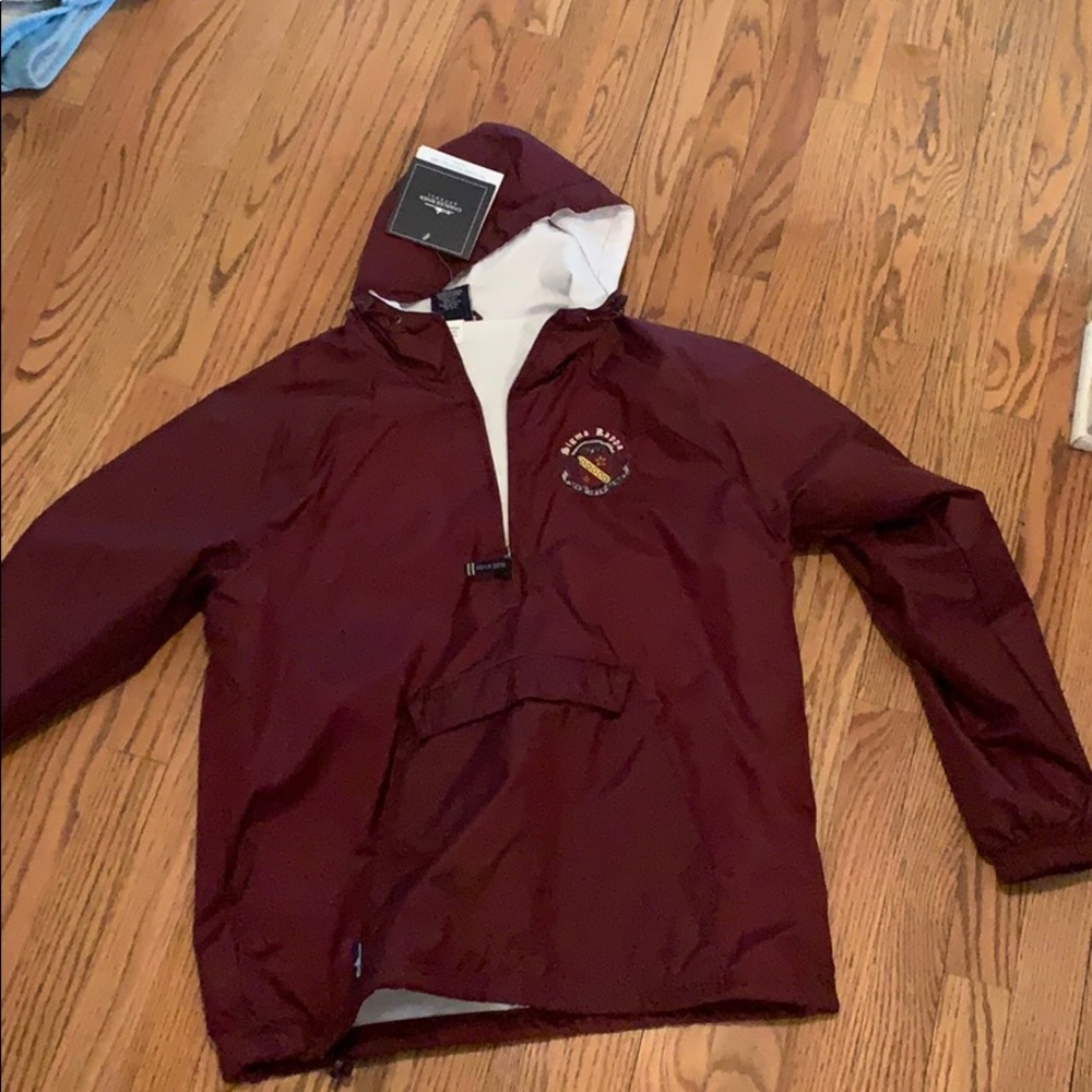 NWT Charles River Sigma Kappa Maroon Anorak Small